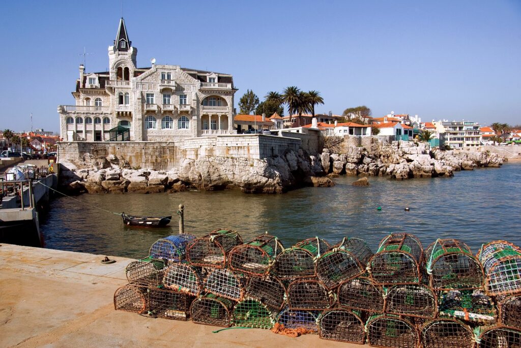 Bucht in Cascais in Portugal