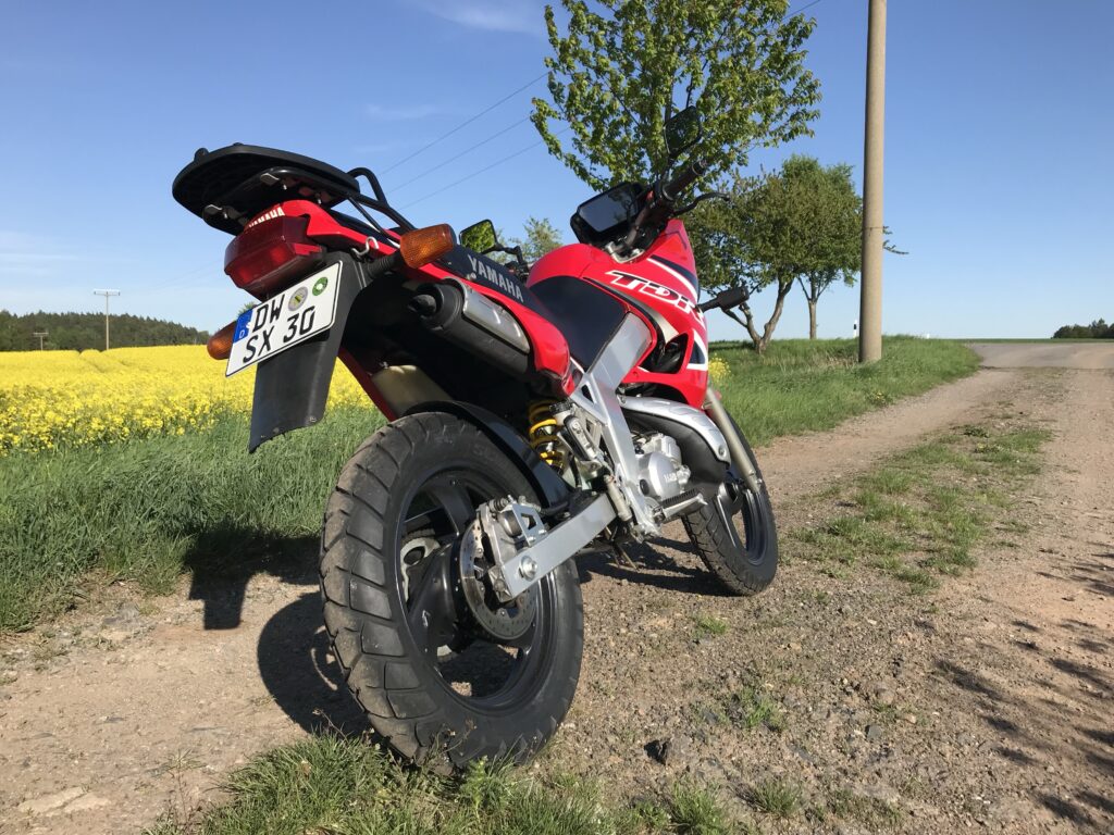 Yamaha TDR125 Heckansicht