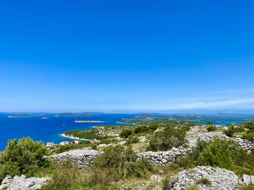 Blick auf die Kornati Inseln Nationalpark