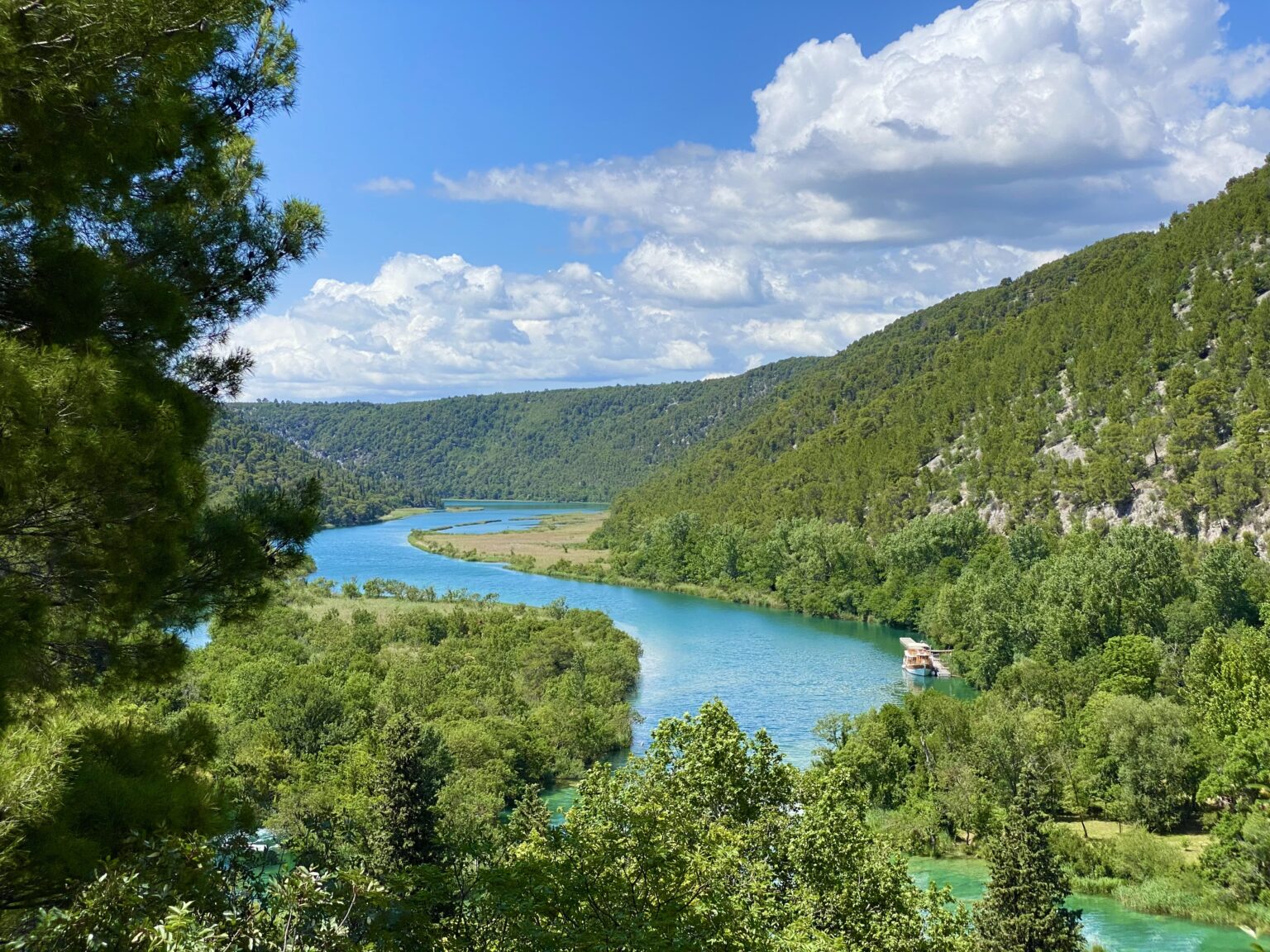 Bootanlegestelle Krka Nationalpark Skradinsi Buk