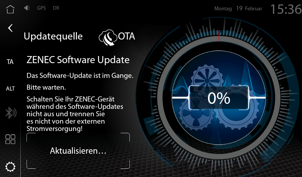 ZENEC OTA Update per Wifi