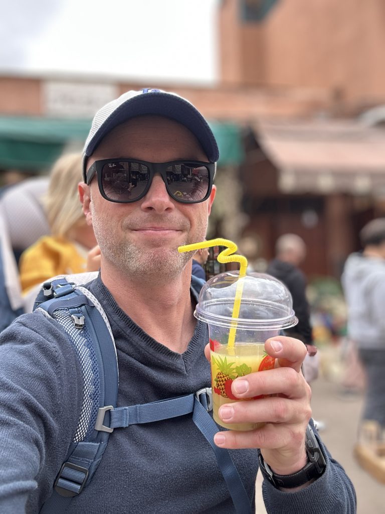 Zuckerrohrsaft Streetfood Marrakesch
