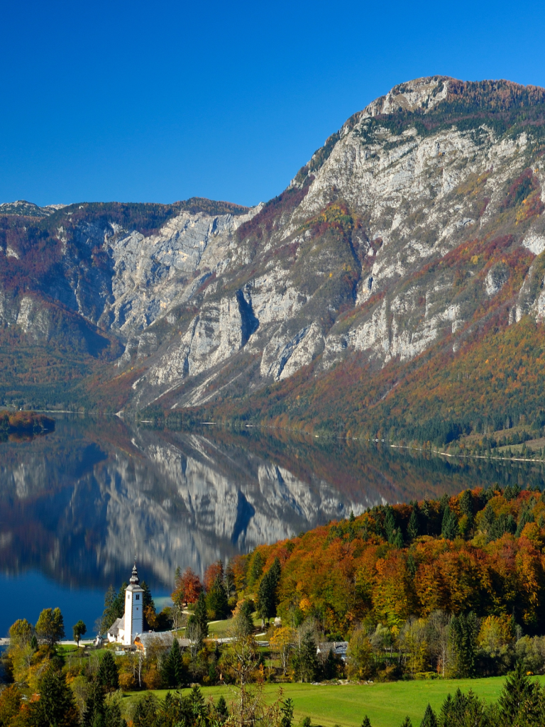 Bohinj See im Herbst - Triglav Nationalpark