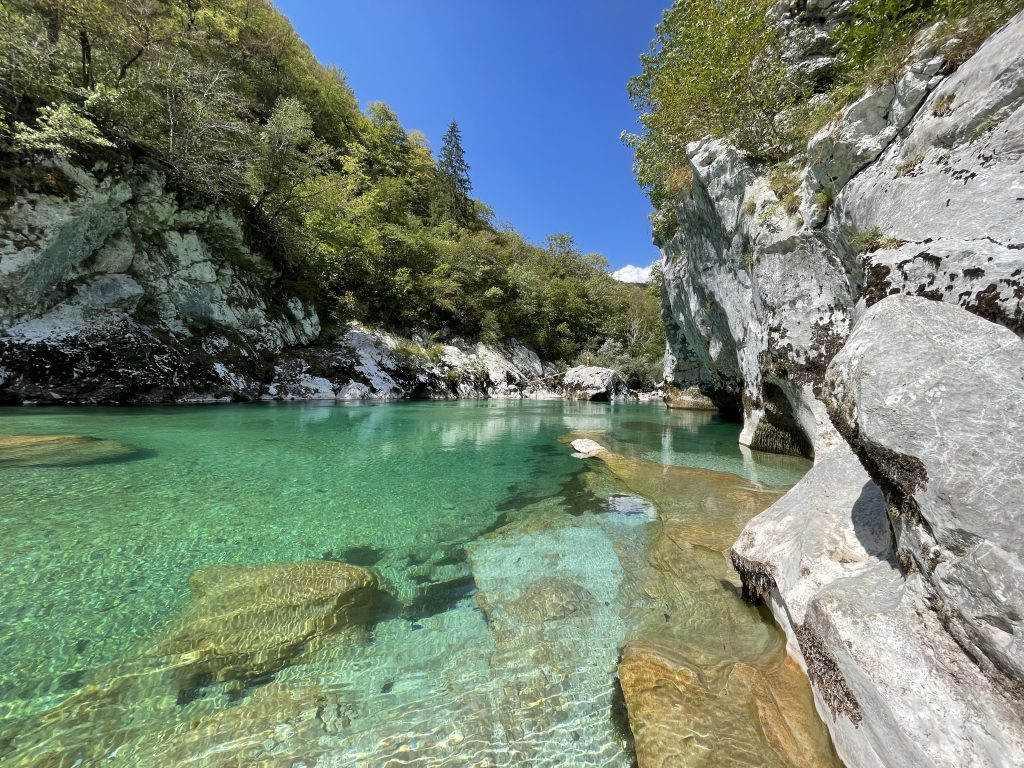 Fluss Soča in Slowenien