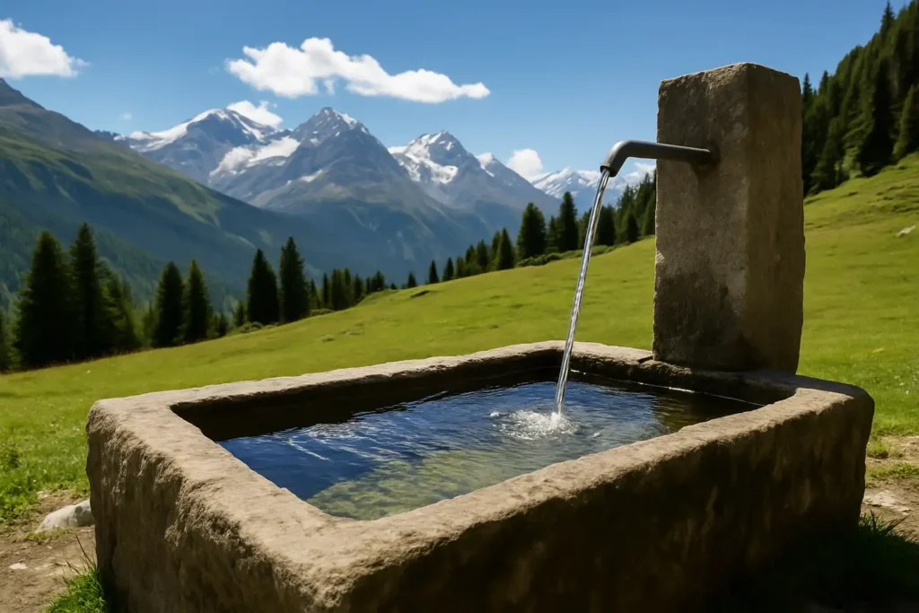 Wasserbrunnen in der Schweiz finden