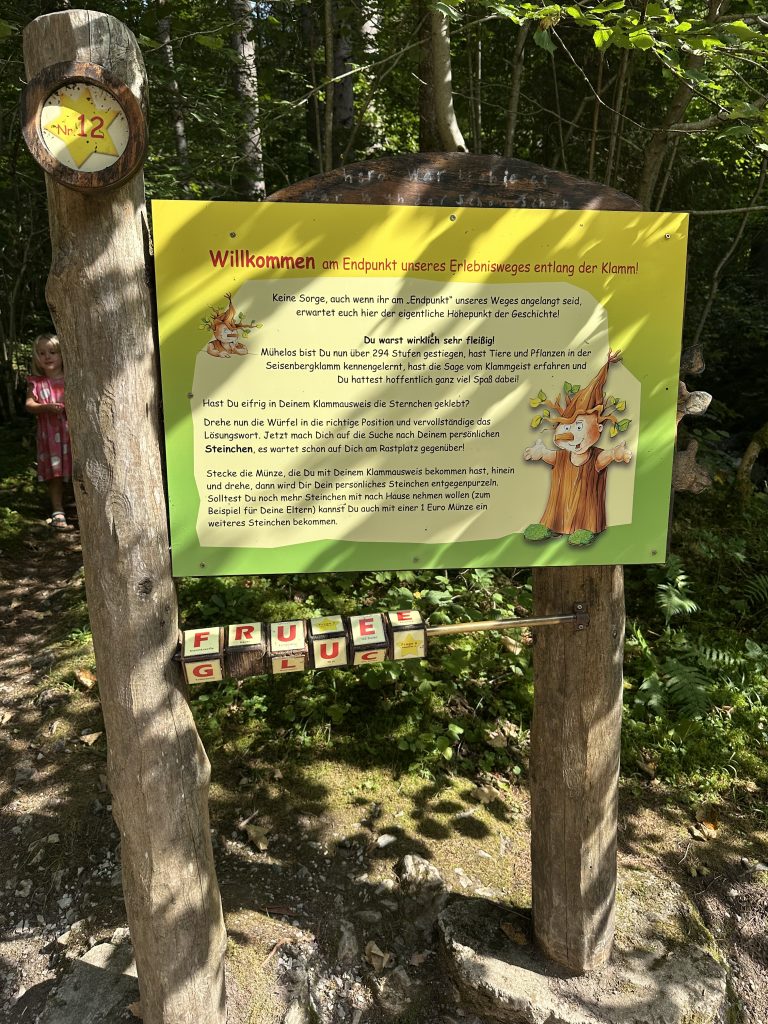 Kindererlebnisweg Seisenbergklamm