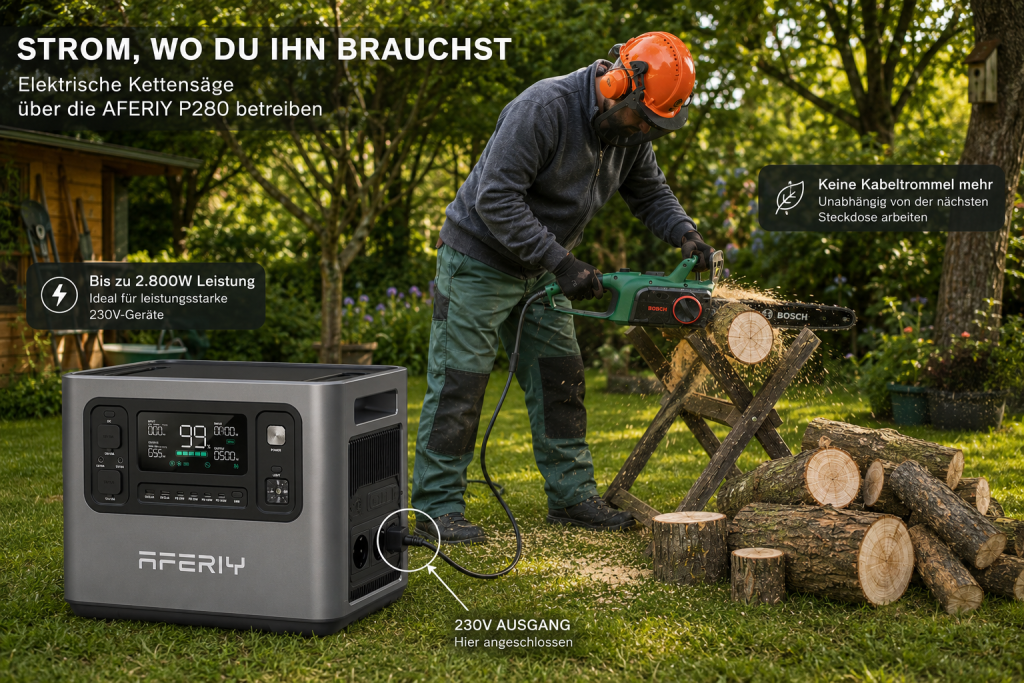 Aferiy P280 im Garten