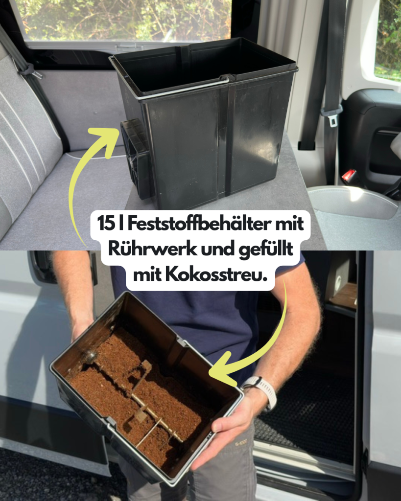 BioTioo 15l Feststoffbehälter mit Kokosstreu