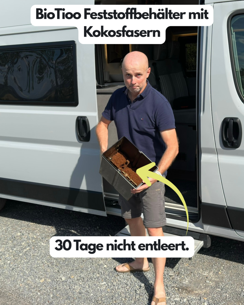 BioTioo Trockentrenntoilette Erfahrung Entleerung