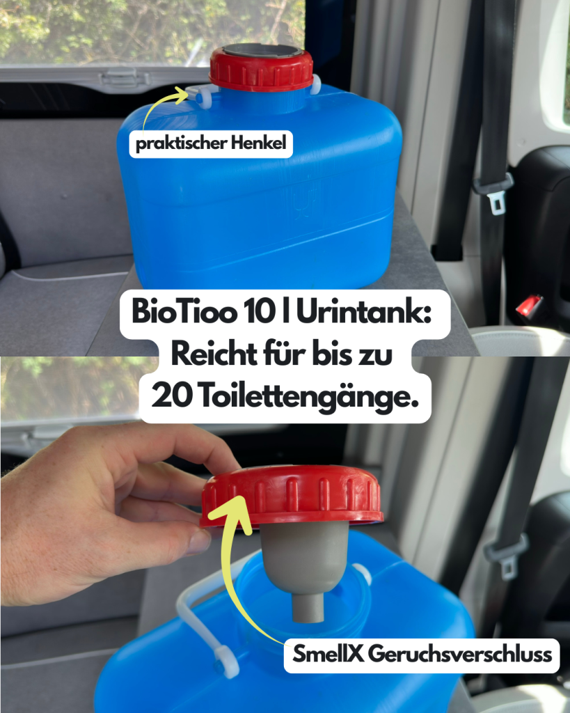 BioTioo Trockentrenntoilette Urinbehälter SmellX