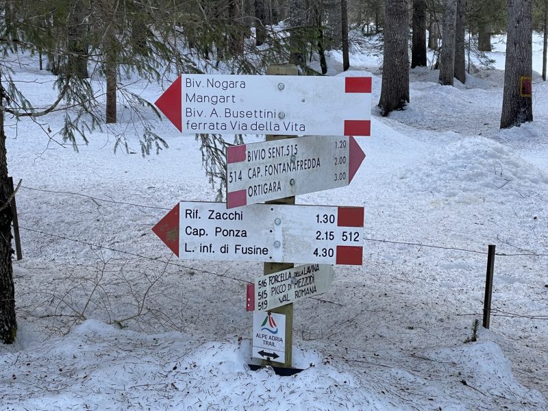 Viel Schnee in den Julischen Alpen